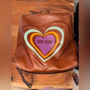 Beautiful Fossil Soft Leather Backpack Purse